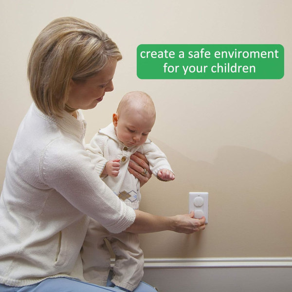 (8Pack) Plug Socket Covers UK White Baby Safety Socket Covers Eluttag Socket Protectors Socket Caps, Perfekt för barns säkerhet hemma och