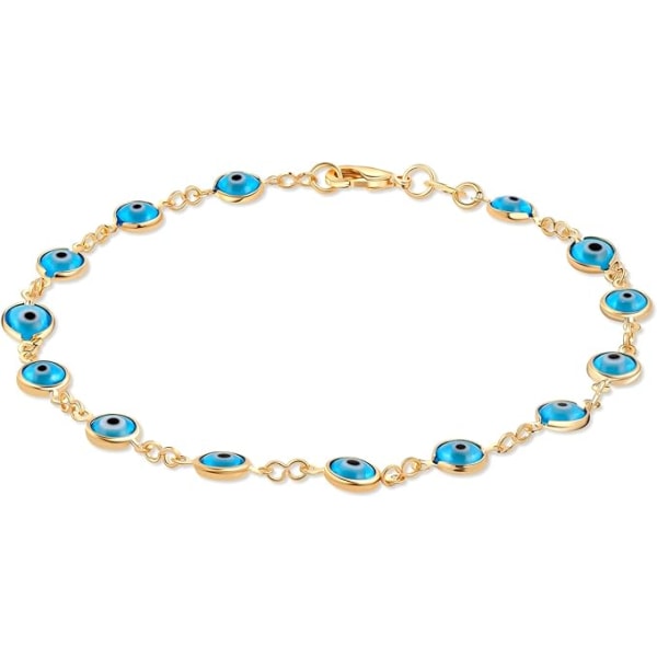 Aqua kullattu Evil Eye nilkkakoru