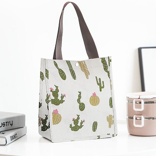 Lunch Bag Cool Bag Lunch Box Tote För Kvinnor Män Vuxna Barn (21*24*12.5cm) J