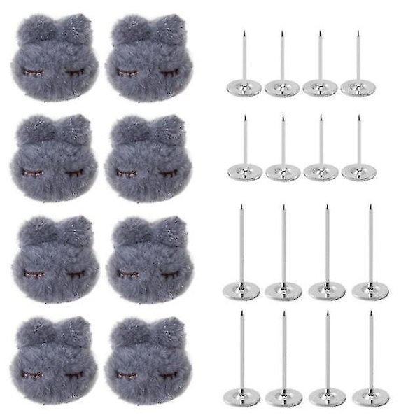 Søde kaninformede quilt holder stropper seler madrasbetræk clips lagen skridsikre gribere Gray Rabbit