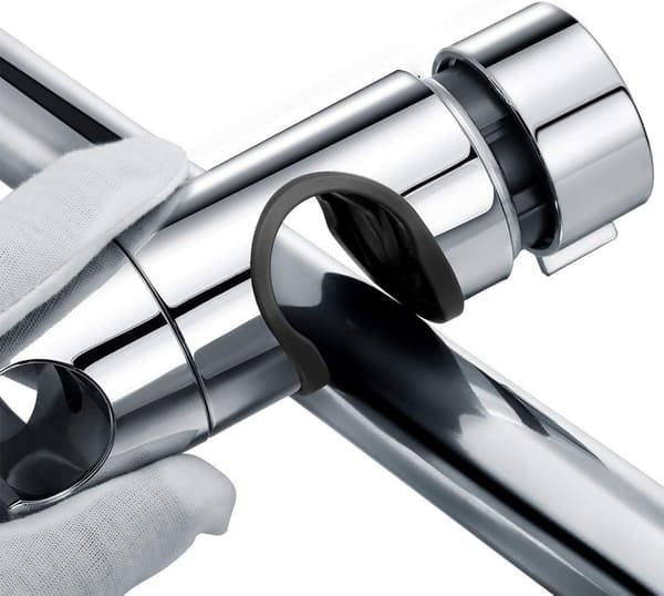Utskiftbar Håndholdt Dusjhodeholder, Dusjhodeholder, 18-25MM Justerbar Diameter, ABS Krom