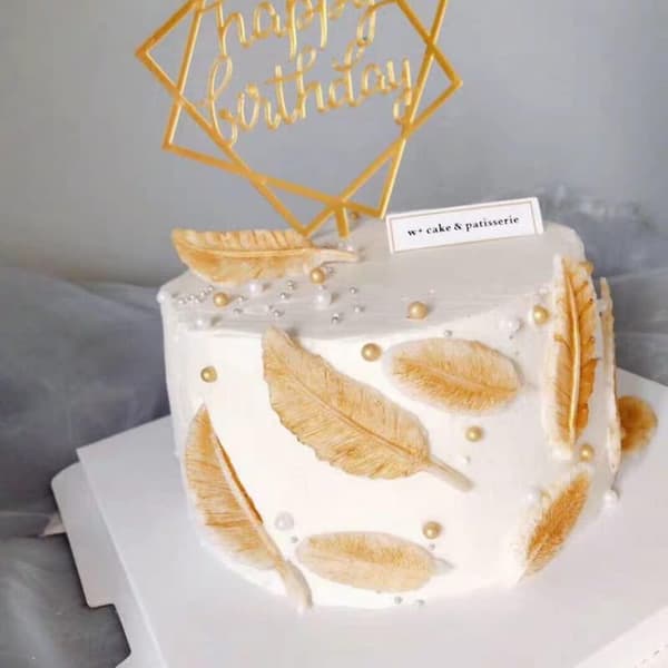 Fjerform, Silikone Chokoladeform Chokoladefjer Bageform Fondant DIY Dekoreringsværktøjer White A
