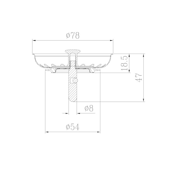 2 st rostfria köksavloppsfilter - Universal köksavloppsfilter (Dia: 78MM), Anti-blockerande köksavloppsfilter, Snabbavrinning rostfritt stål
