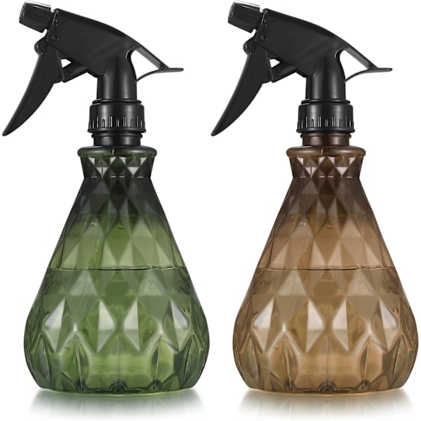 2 st 500 ml tomma påfyllningsbara sprayflaskor, tomma plastvattenflaskor, sprayflaska, sprayflaska för växter trädgård, rengöring