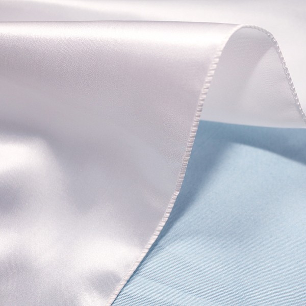 Blank rektangulär duk enfärgad (vit 145cmX220cm), tvättbart tyg, polyester