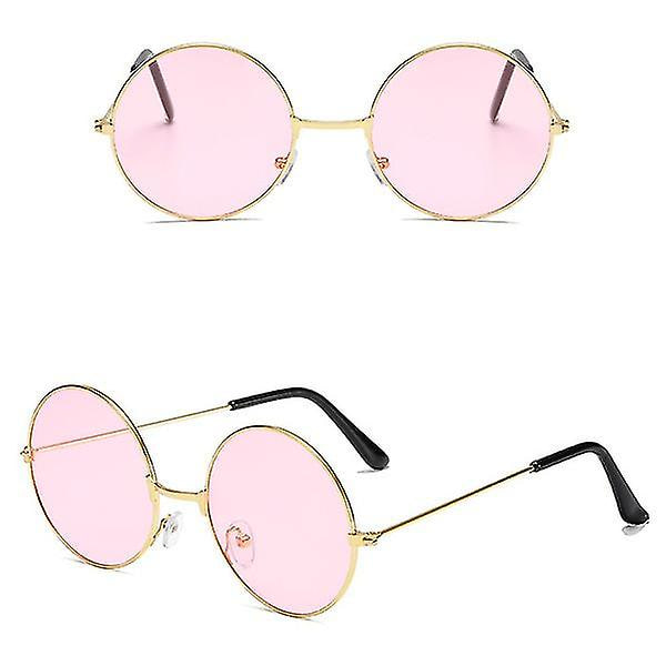 Retro-pyöreät aurinkolasit aikuisille Pink