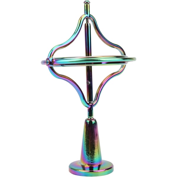 Färgglad legering gyroskop | Anti-Gravity Metal Gyroskop Leksak | Anti-Stress Fingertopp Leksak Färgglad Snurrande Topp Balans Leksak Pedagogisk Present för Vuxna