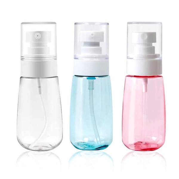 5 st Liten sprayflaska 60 ml findimma mini sprayflaskor för resor Läcksäker & Bpa-fri (montering) Transparent blue