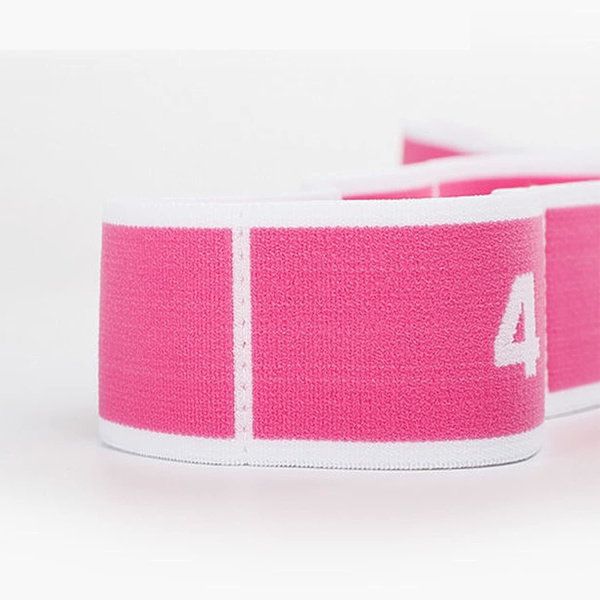 8 loopar av rosa latexmotståndsband, lämplig för 120 cm för dansare att använda barnens pilates Yoga Fitness Training Digital Stretching Band Elastic