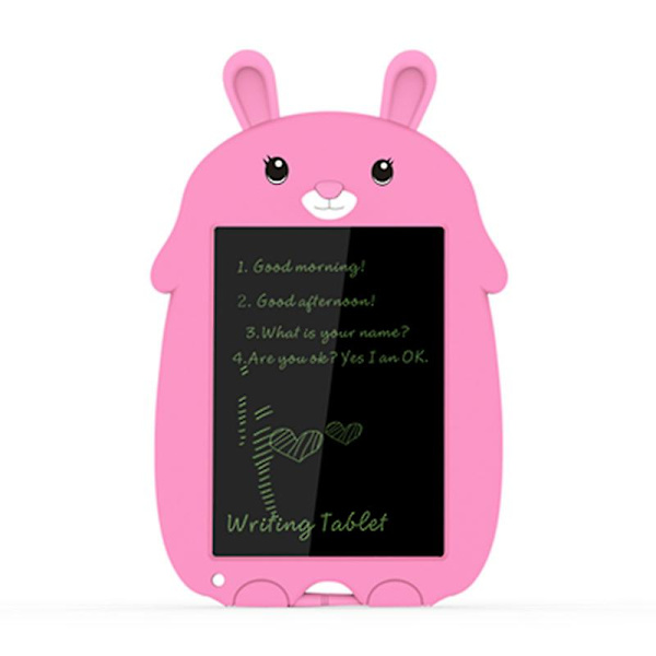 LCD-kirjoitustaulu, piirustustaulu, 8,5 tuuman värikäs piirustustaulu Pink bunny
