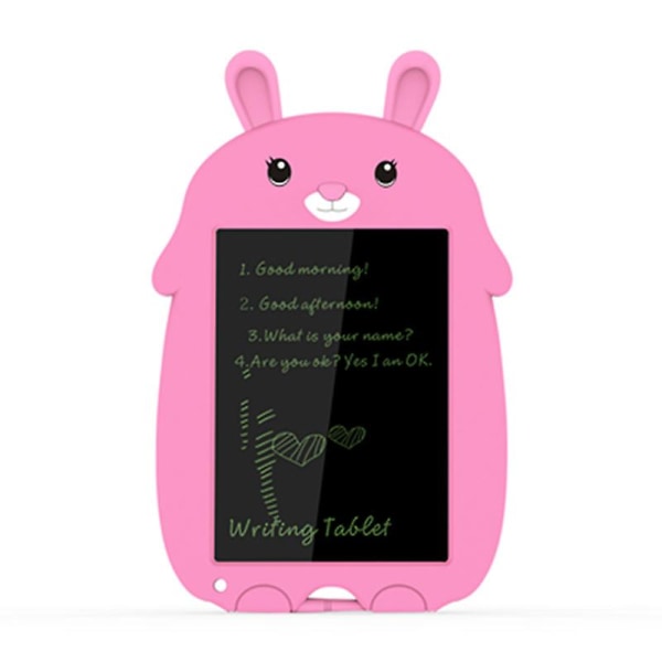 LCD Skrivebrett Tegnebrett 8.5 tommer Fargerikt Tegnebrett Skriveplate Pink bunny