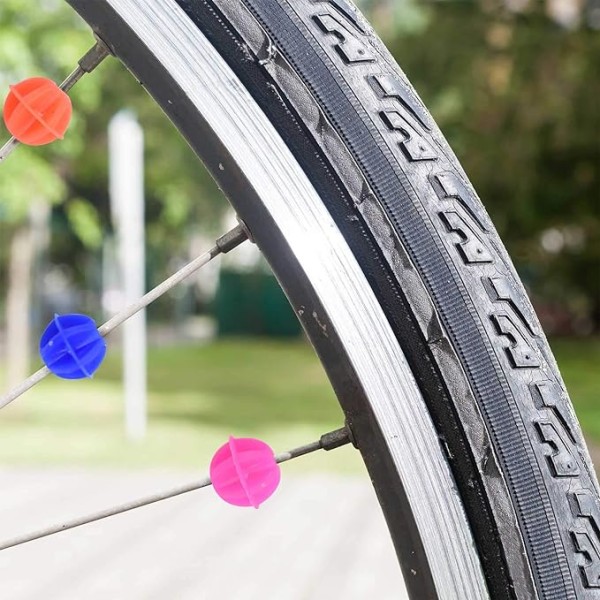 Förpackning med 72 Cykelekrar Pärlor - Flerfärgade, Cykelpärlor för Barn