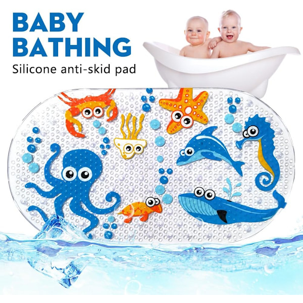 Baby Badekar Bademåtte Skridsikker Anti-Skrid 39 X 69CM