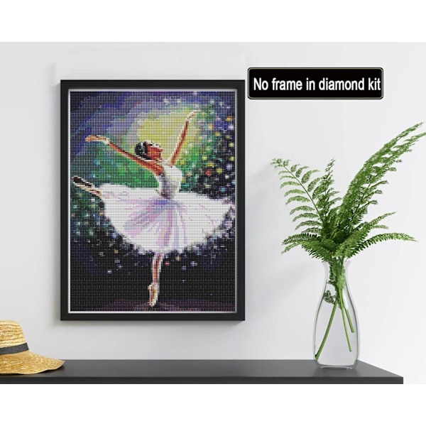 Diamond Painting 5D Diamant Maleri Dansende Kvinde DIY Krystal Rhinestone Maleri Fuld Drill Broderi Håndværk Korssting Soveværelse Stue Væg