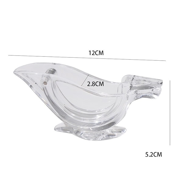 2 pakker manuel citronpresser transparent, akryl manuel citron skivepresser, citronpresser, bærbar transparent frugtpresser, og appelsin citron granatæble