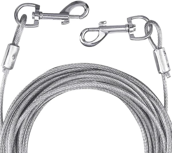 Hundebindekabel - Bindekabel til hunde, egnet til alle racer white 5MM*10M