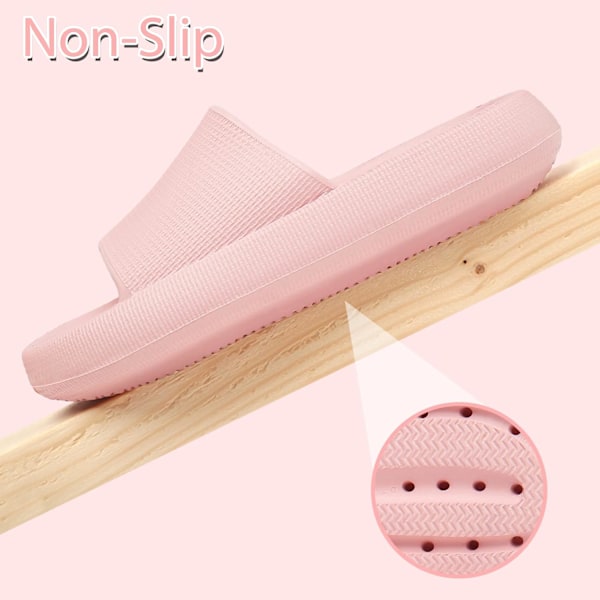 Rosa tofflor Slides Herr Dam Dusch Slides Halkfria Tofflor Hemskor Pool Strand Slides