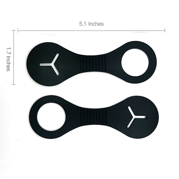 4 st (Svart) Hundbajspåse Hands Free Clips, Dispenser för husdjursavfallspåsar, Hundbajspåsehållare, Hundbajspåsehållare, för hundpromenadtillbehör