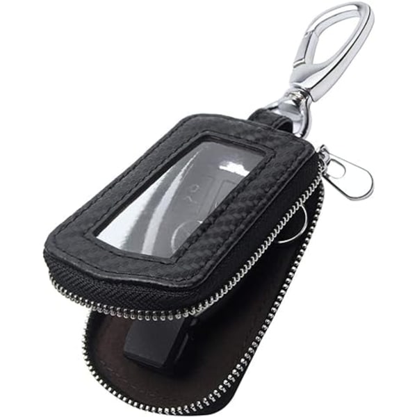 Universal Premium case äkta läder bil Smart nyckelbricka hållare för fjärrnyckelbricka
