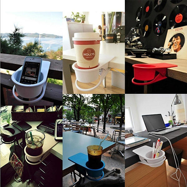 Klipphållare för mugg till hem, bil, kontor, kontorsstol - Vatten, läsk, kaffe