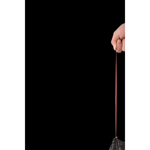 8 Rullar 120 stycken (Svart, 45*50CM) [Extra Tjocka] [Läckagesäkra] Sopsäckar Papperskorgspåsar för Hemmakontor Papperskorg, Sopsäckar, Avfallspåsar