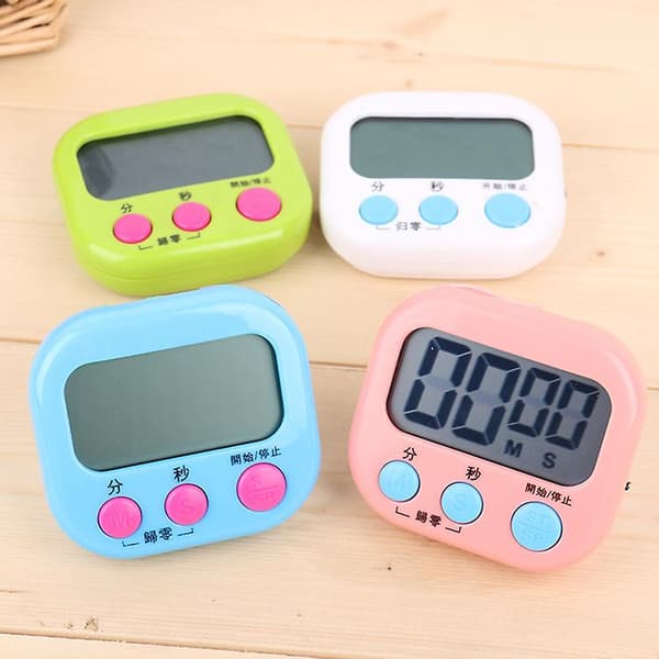 Digital Kök Timer Magnetisk Nedräknings Stoppur Timer Med Hög Alarm, Stor Siffra Blue