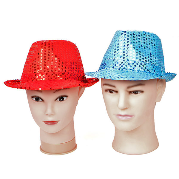 Voksen Paillet Hat - Borsalino - Sølv