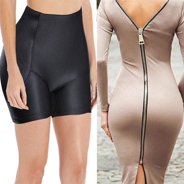 Kvinnor Höftförstärkare Trosor Pojkshorts Vadderade Formande Underkläder Butt Lifter Shapewear Trosor Magkontroll Sömlösa