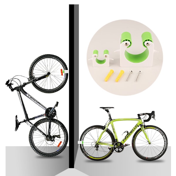 Blå (L) Cykelväggfäste Garagetillbehör Förvaringsbodar Vertikala MTB Landsvägscykelställ Justerbara Stabila Inomhus Utomhus Bärbara Fixeringsparker Bik