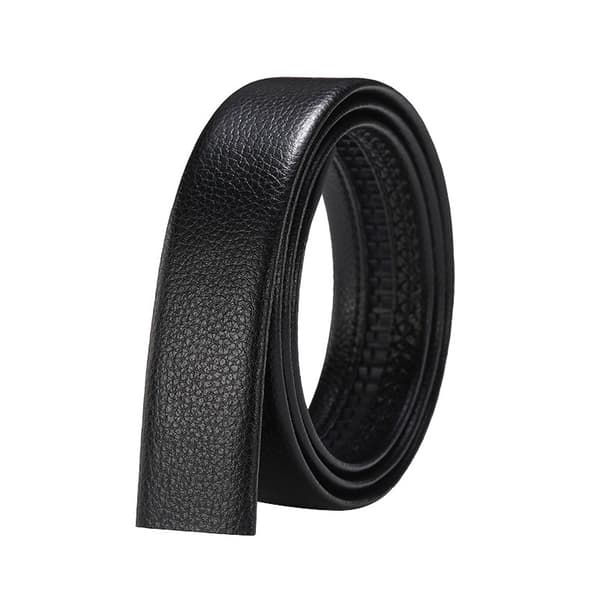 Herr Läder Spänne Bälte Endast 35mm 1 3/8, Läderbälte utan Spänne, Ersättningsbälte