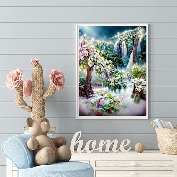 Diamond Painting, 30x40cm Diamond Painting Kit til Voksne, Broderimaleri med Tilbehør til Boligindretning