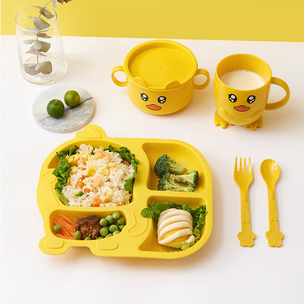 Lunchlåda för barn, Bento-låda för barn, Måltids- och/eller mellanmålslåda med fack och avtagbar avdelare, Perfekt för skolan eller luncher, Hållbar och säker