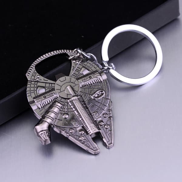 Star Wars rymdskeppsventil metall nyckelring nyckelring rymdskepp ölflasköppnare