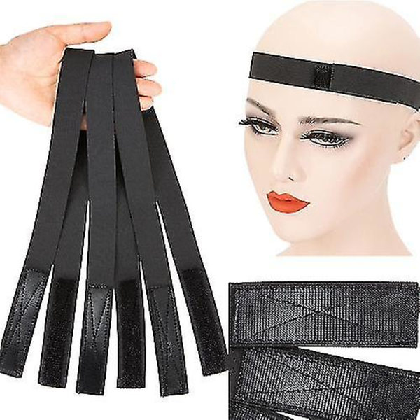 Elastiskt band för peruker, 3 st perukhållare för perukkant 3cm*60cm