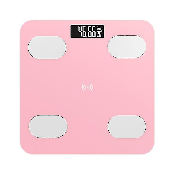 Kropsfedtvægt Smart BMI Vægt LED Digital Badeværelse Trådløs Vægt white