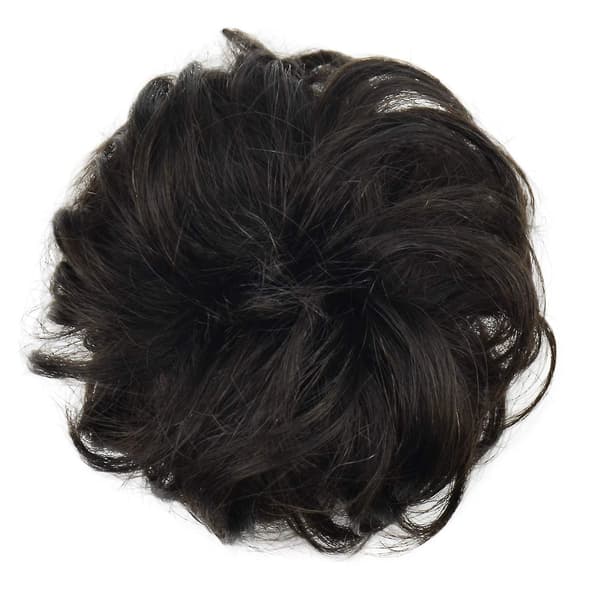 Scrunchie Hårknold Updo Hårpynt Hårbånd Hestehale Extensions Hår Black Brown