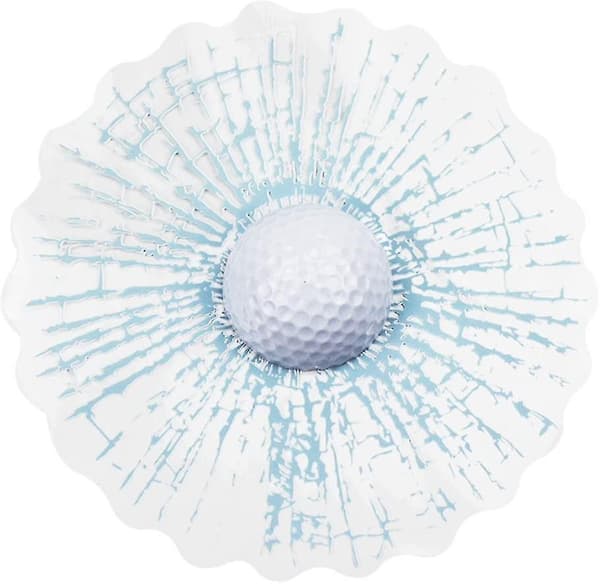 3D-simulerad golf/baseball trasig bilfönsterdekal tredimensionell tennis E