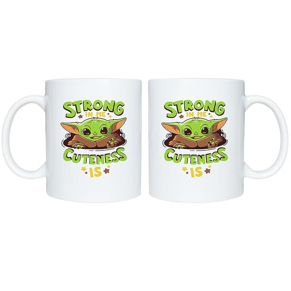 Star Wars The Mandalorian The Child Illustarion Mug 3