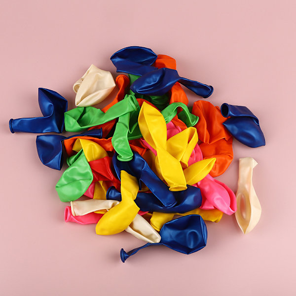 Bursdagsballonger - 100 Oppblåsbare Ballonger - Naturlige og Ufarlige - Oppblåsbare Ballonger - Oppblåsbare Bursdagsballonger - Heliumballonger - Fargerike
