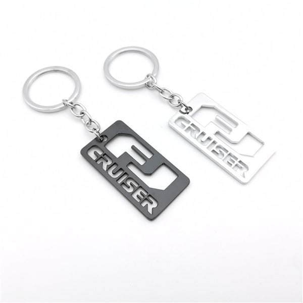 FJ CRUISER Nøglering i metal (Sort+Hvid), Gaveidéer/Fan Souvenirs/Retro Vintage Produkter/Biludstyr/Tilbehør