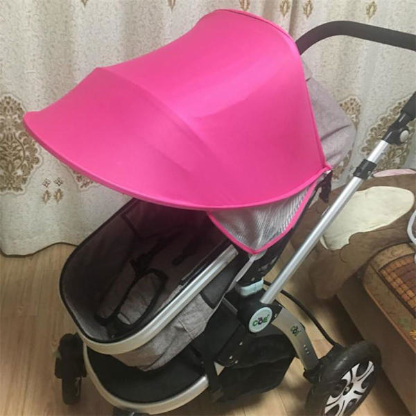 Solskærm Universal Baby Klapvogn Letvægts Klapvogn Kaleche Betræk Solbeskyttelse Vindtæt Vandtæt Barnevogn Paraply Foldbar Parasol Anti-UV Tilbehør
