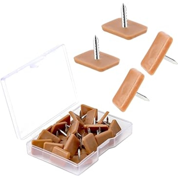 30 st (brun 31,7*12,7 mm) Lådslider på spik, instickslådor i plast Möbelskjutare för lådor Dras enkelt och smidigt ut