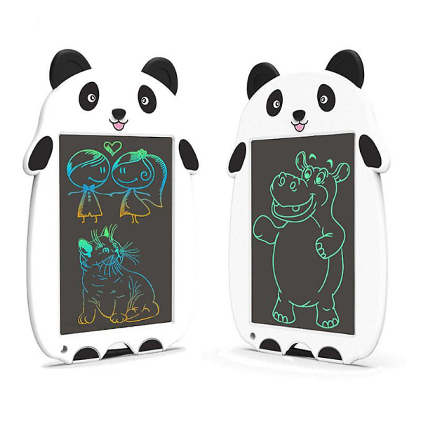 LCD Skrivebrett Tegnebrett 8.5 tommer Fargerikt Tegnebrett Skriveplate Black white panda