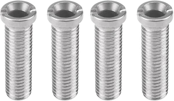 4 skruer til vaskekurv rustfrit stål 12 * 45mm - sølv, skrue til vaskfilterdæksel vaskekurv