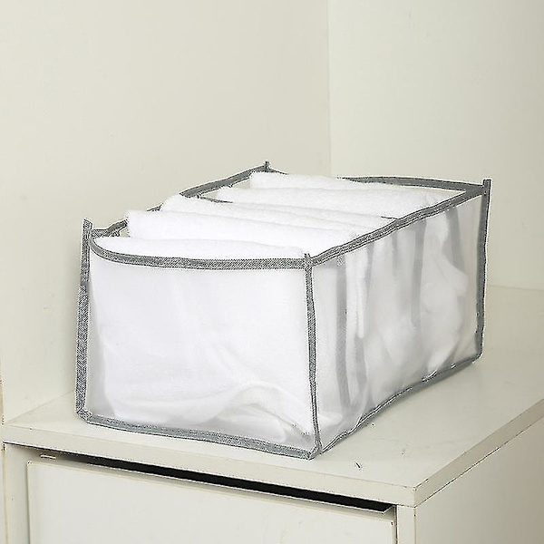 Foldbar Garderobe Tøj Skuffe Organizer Multifunktionel Stor Kapacitet Rum Opbevaringsboks Ny Green Handle 9