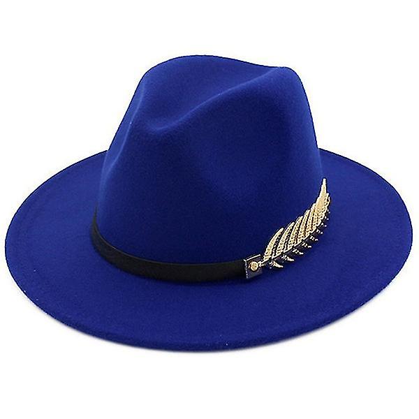 Mote Unisex Hatt Ull Bredbremmet Jazzhatt Blue