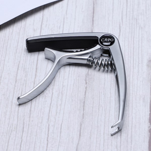 Gitar Capo i Sink Legering (Sølv), Metall Capo, Ukulele Klips, Tommel, Capo Gitar Tilbehør