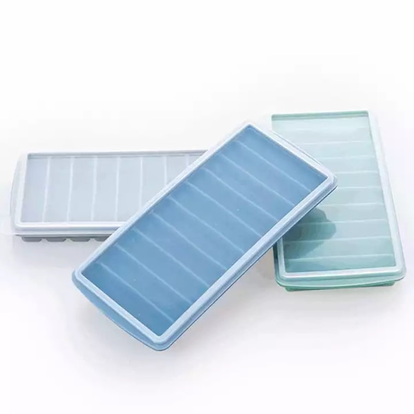 Finger isform blå 10 rum Isform med tud 24,5*11,5*3cm