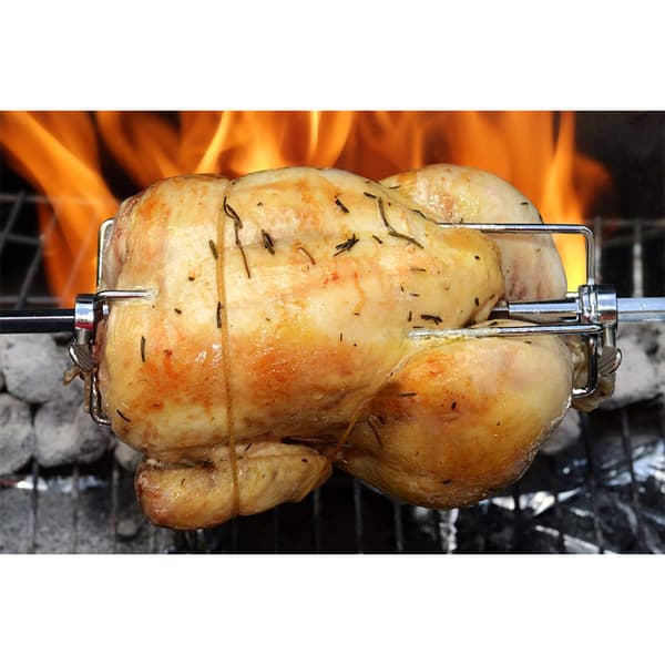 2 stk. BBQ Svinggaffel, Diameter 11,2 mm, Multifunksjonell Belagt Matlagingsgaffel, Utendørs BBQ-utstyr