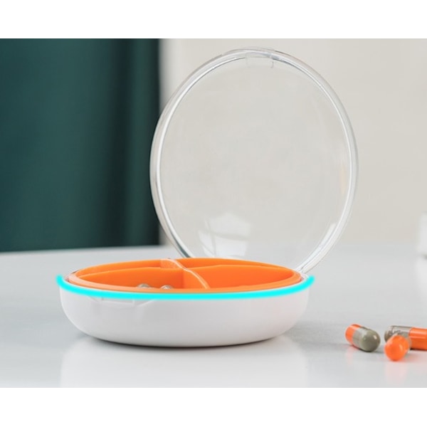 Oransje Hvit Pilledeler Plast Rund Pillekutter Pilledeler Pillekutter